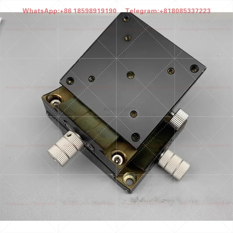 Manual Precision Goniometer Slide Table B55-60-2N 60mm Platform Manual Angle Stage For Optical Measuring Equipment