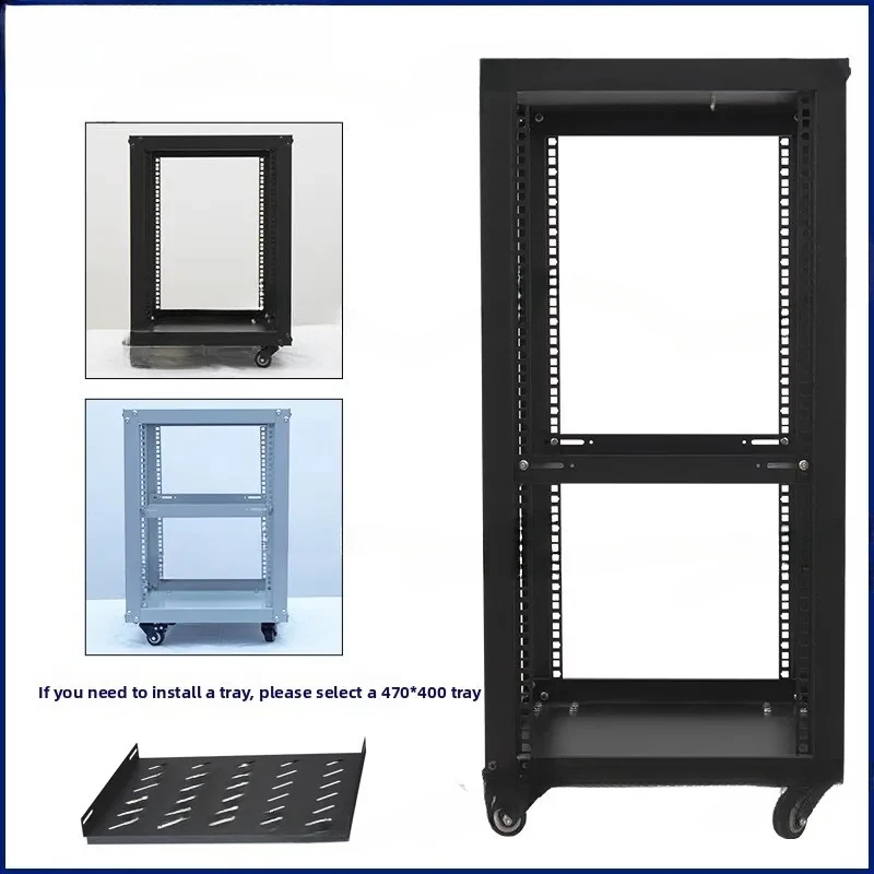 12U 9U Microphone Cabinet Simple Open 19 Inch Mobile Aviation Power Amplifier Audio Rack Equipment Case