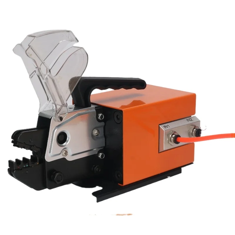 AM-10 Pneumatic Crimping Machine 1.3Ton - 0.25-10mm² Terminal Press Tool with Interchangeable Dies & Foot Pedal