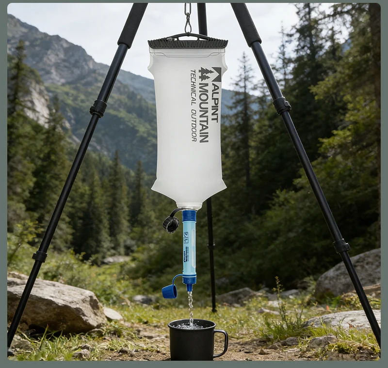 2L Wassersammel- und Filtrationsbeutel Hydratationsblase BPA-frei Auslaufsicher Langlebiger Wasserreservoir 28mm Hals TPU-Material – Detail 30