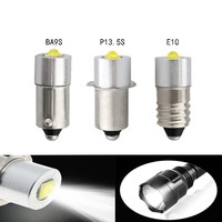 BA9S P13.5S E10 DC 6-24V 5W High Power LED Flashlight Replacement Bulbs 1SMD 3535 Emergency Work Lamp Torches