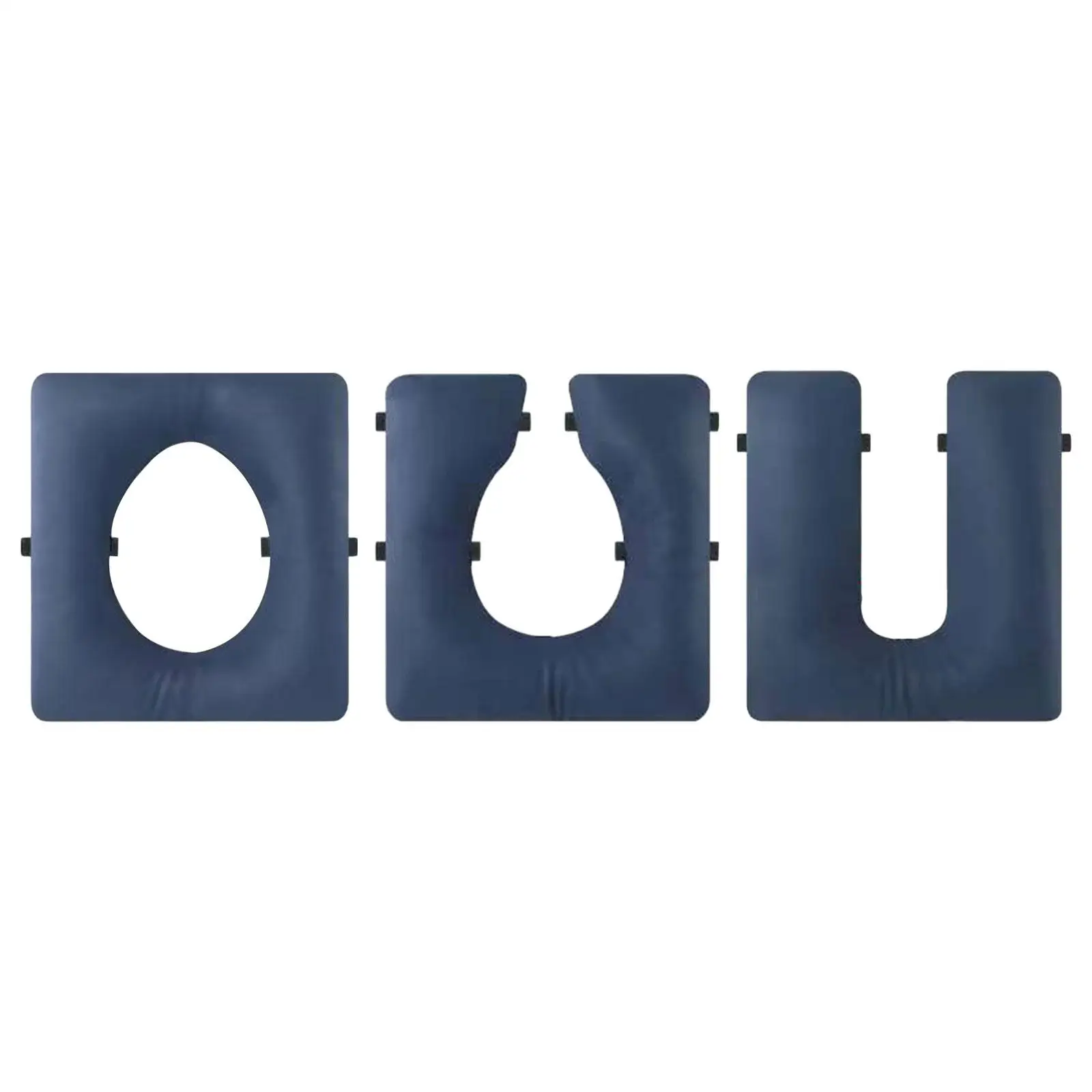 

Toilet Seat Cushion Bedside Commode Padded Soft Seat Cushion Disabled Thickened Portable Home with Fixing Straps Universal