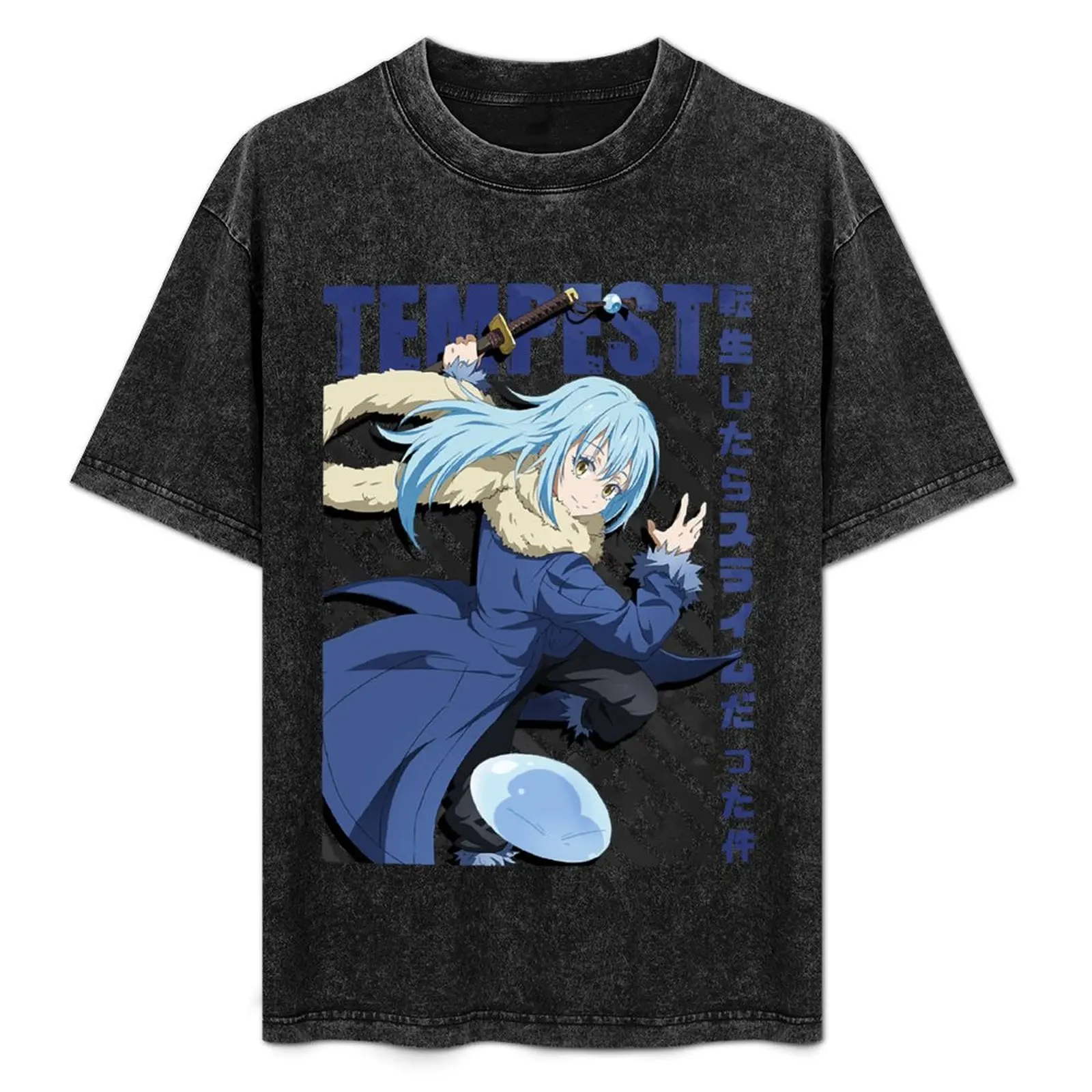 

Attractive Strong Poetic Tensura - Rimuru Tempest Cute Fan T-Shirt Art Pattern Printed Casual Top