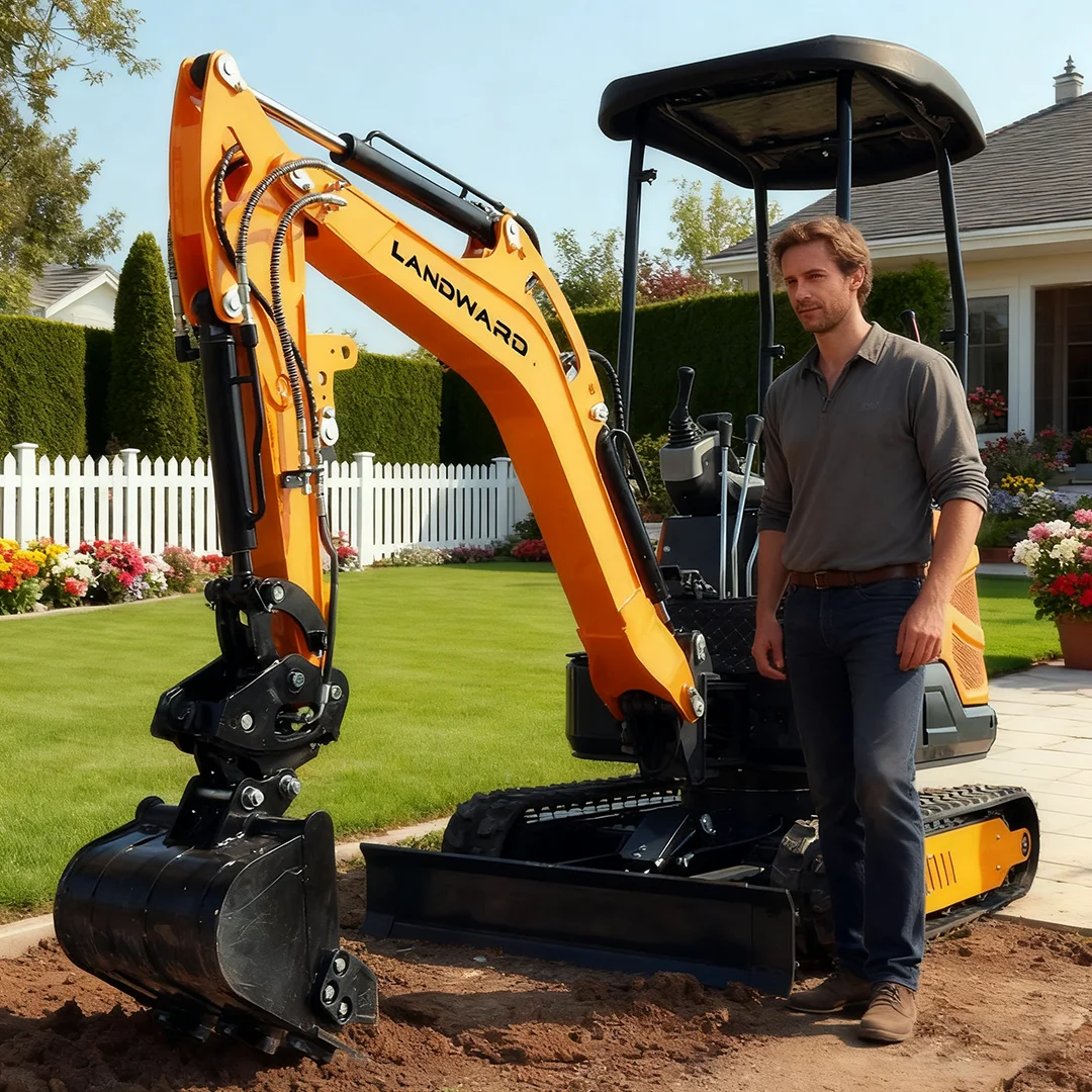 Mini pelle sur chenilles domestique CE EPA, ensacheuse agricole polyvalente, nouveau Design, petite pelle hydraulique de 1.8 tonnes, XT18U personnalisée