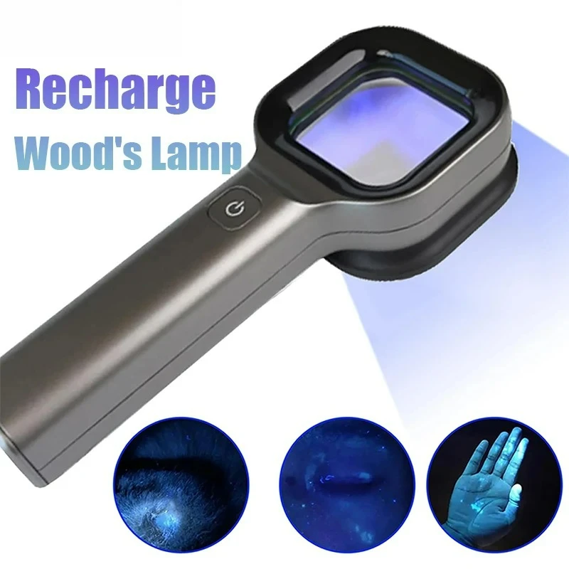 Lamp Skin Analyzer Portable Facial Salon Beauty Analyzer UV Handheld Lamp for Pet Cat and Dog Skin Detection Skin care