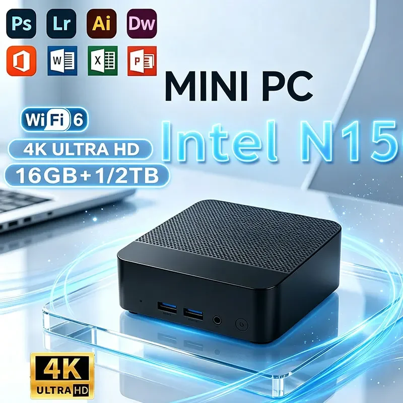 �y�Z�[�����z�V�^�~�jPC�R���s���[�^�[ Intel Core N150 8GB/16GB RAM 1TB/2TB M.2 SSD WiFi6 BT5.2 4K HD �|�[�^�u���I�t�B�X�f�X�N�g�b�v���[�NPC