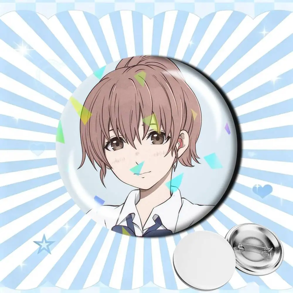 Kyoto Animation A Silent Voice 25 32 44 58 75mm Badges Personalized Round Brooches Pins Accessory Customizable