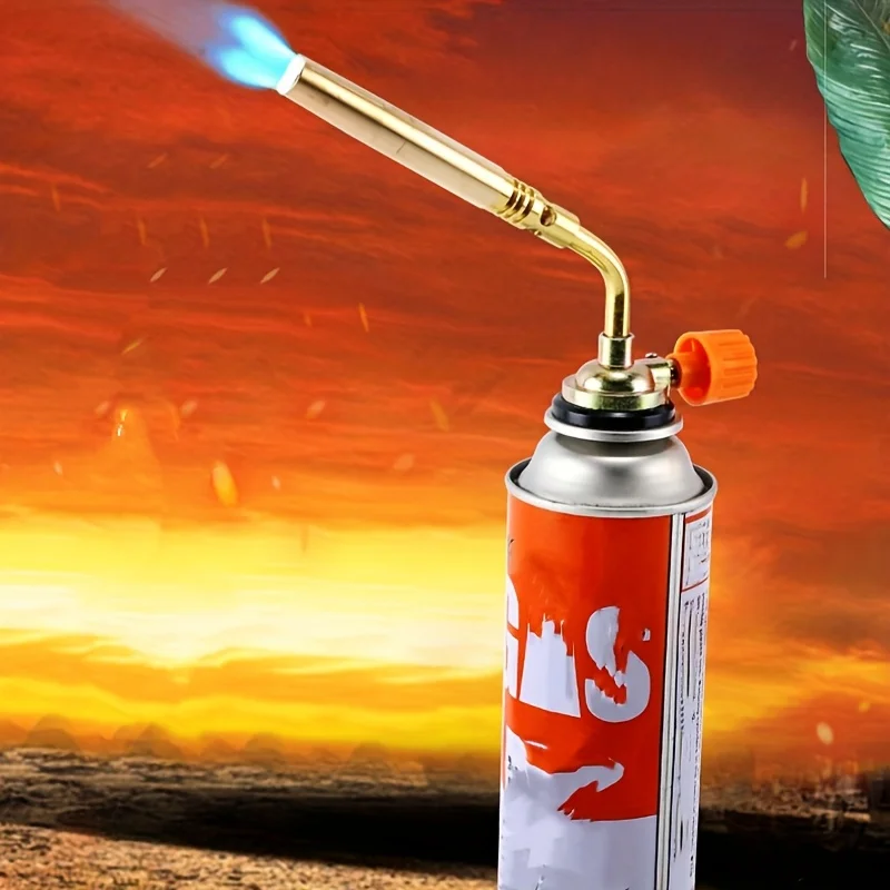 

Portable card-type torch with piezoelectric ignition and long flame - Heavy-duty plastic/metal construction, ergonomic grip