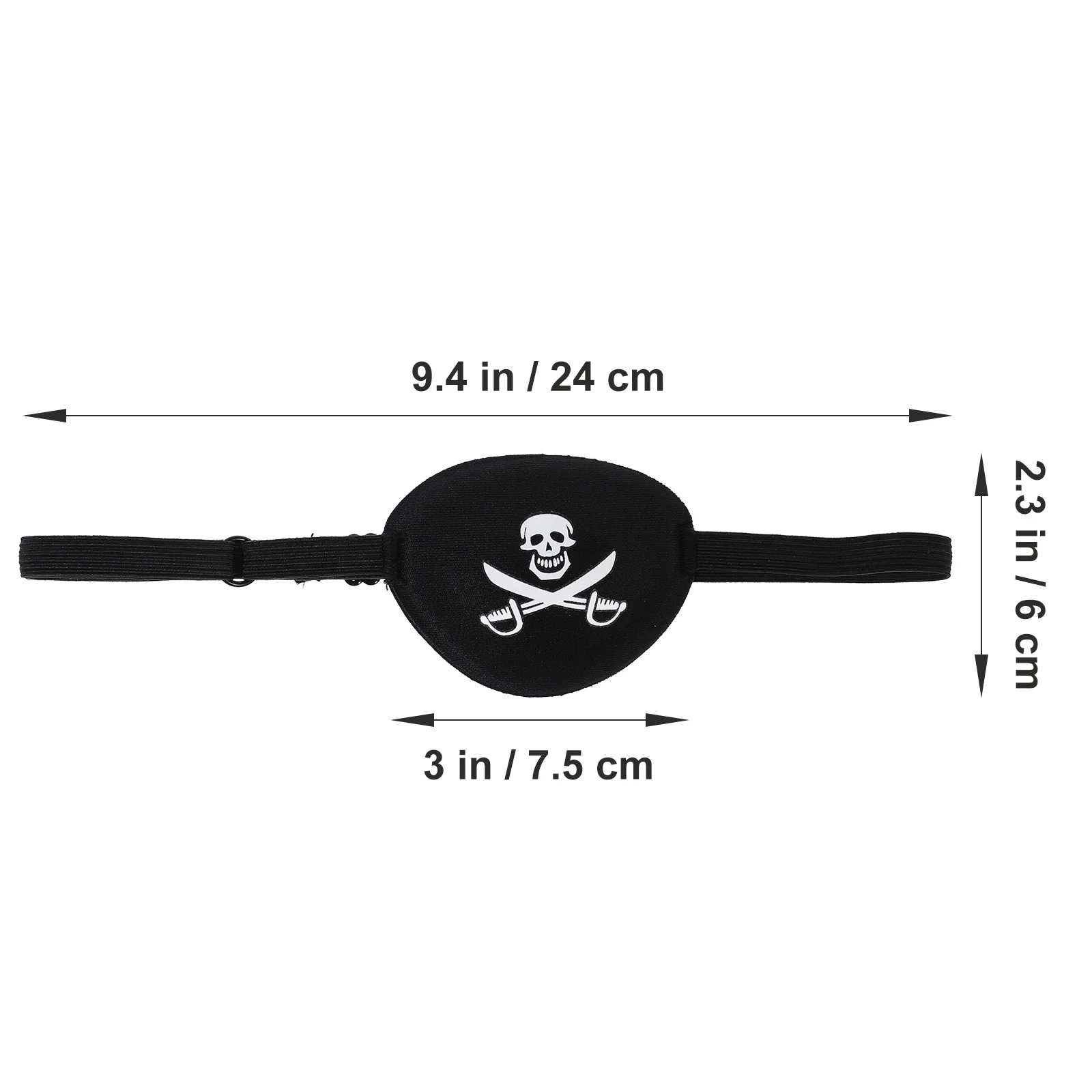 1pc Adult Pirate Eye Patch Skull Crossbone Eye Patch Eye Mask For Halloween Party Cosplay Black Eye Mask Pirate Style Eye Patch