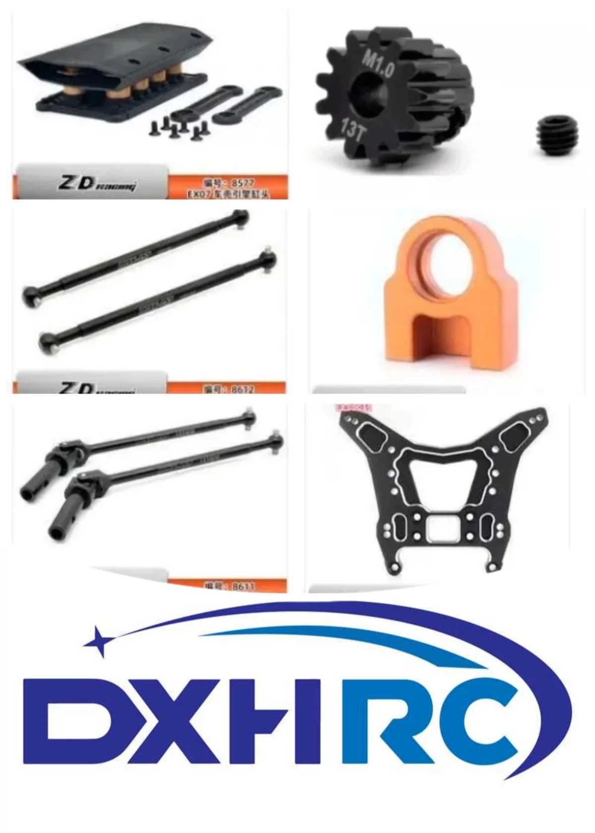 003Parts ZD Racing 1/7 DBX07 DBX-07 EX07 EX-07 48TOP ROCKET Desert Off Road Buggy 4WD 6S Brushless 4x4 Truck DBX07 86++