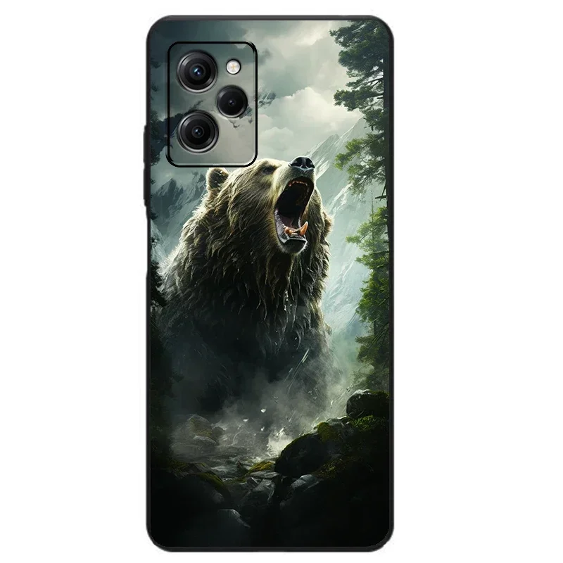 Bear Pattern Case For Oppo Realme Narzo 60 Pro 50 30 20 50i 50A Prime 30A 20A XT X2 Q5 Q5i Q3T Q3S Q3i Q3 5G Silicone Cover Case