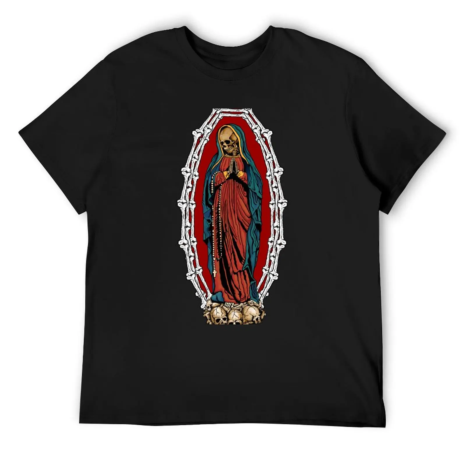 

Santa Muerte T-Shirt Luxury man Louboutins Aesthetic clothing designer t shirt men