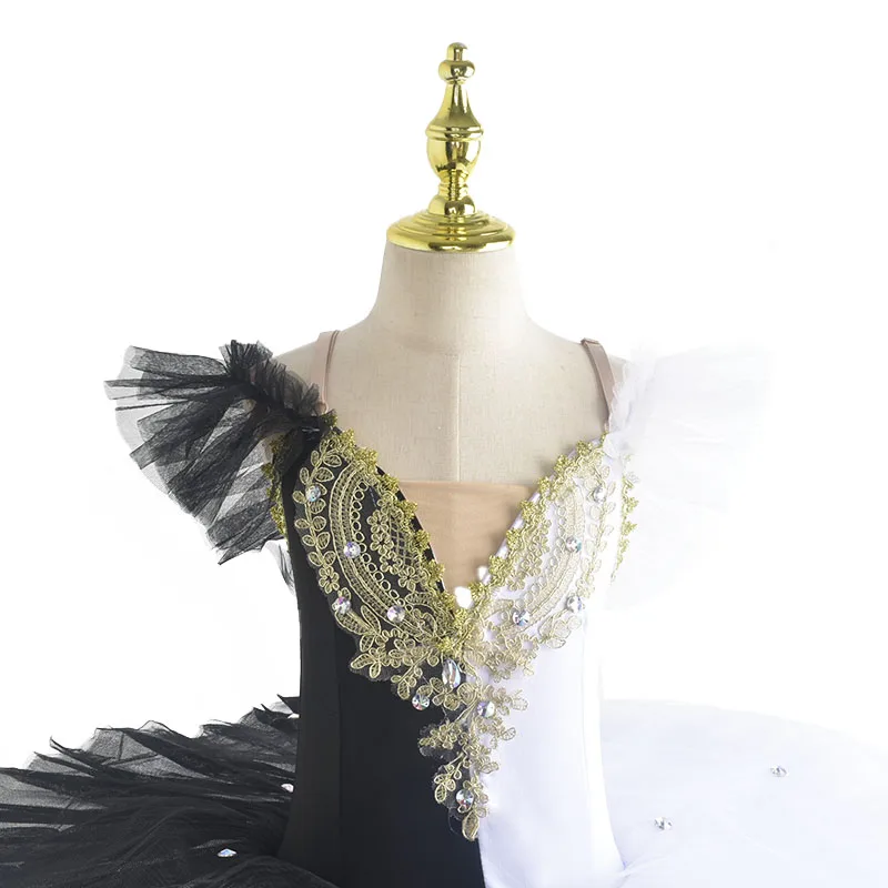 Ballerina per bambini adulti Ragazze di fiori Tutu di balletto professionale Abito da donna Principessa Piatto Pancake Lago dei cigni Costume da ballo di scena