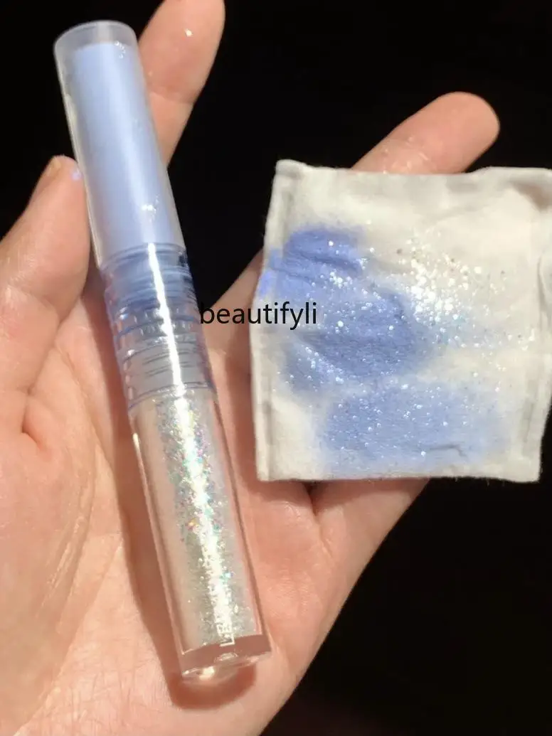 Blue eyeshadow, Gemini liquid eyeshadow, super sparkling matte and sparkling pearlescent.