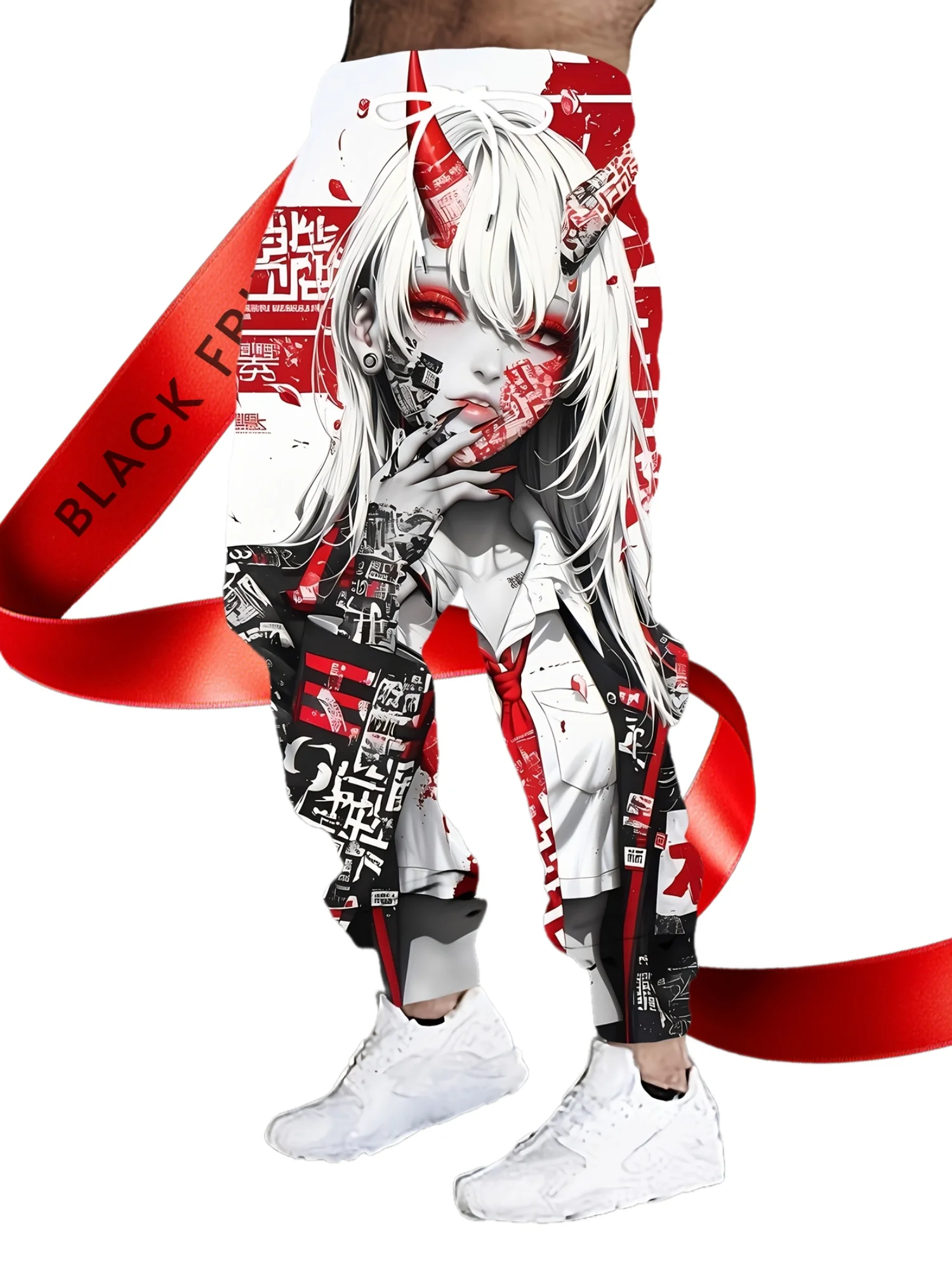 

Men's 3D Anime Print Sports Pants, Casual Sports Pants, Adjustable Drawstring Waistband, Slim Fit Sweatpants Autumn/Winter