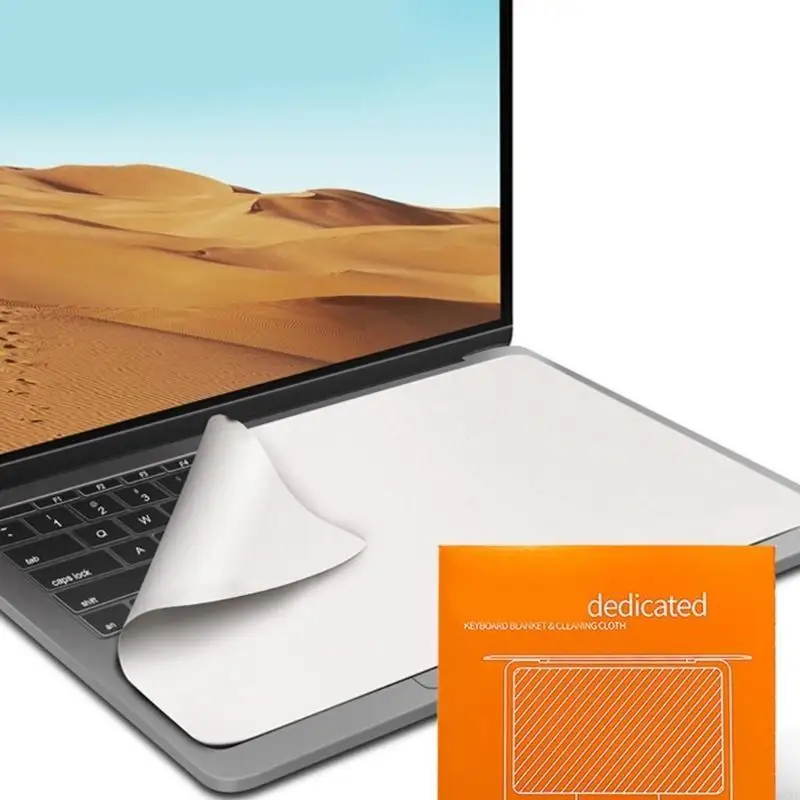 

K3NB Reusable Keyboard Protective Layer Microfiber Fabric Dust Prevention for 13inch