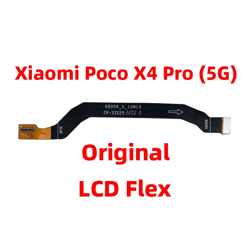 لوحة أم بديلة لـ xoo ، شاشة LCD ، كابل مرن ، لوحة رئيسية ، xio Poco X4 Pro ، 5G