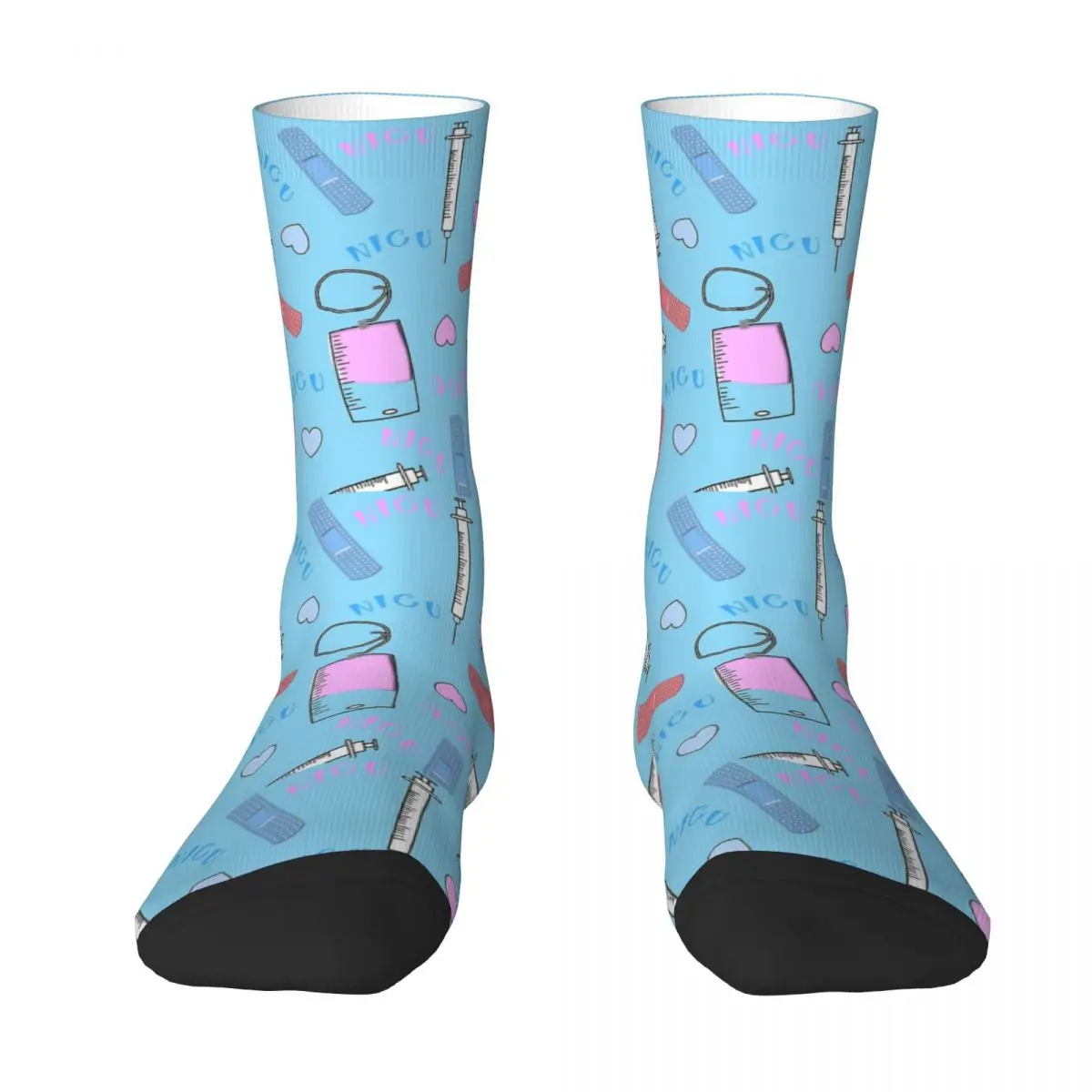 

NICU Nurse Blue Men Women Socks Windproof Beautiful Spring, Summer, Autumn, and Winter Dressing Gifts