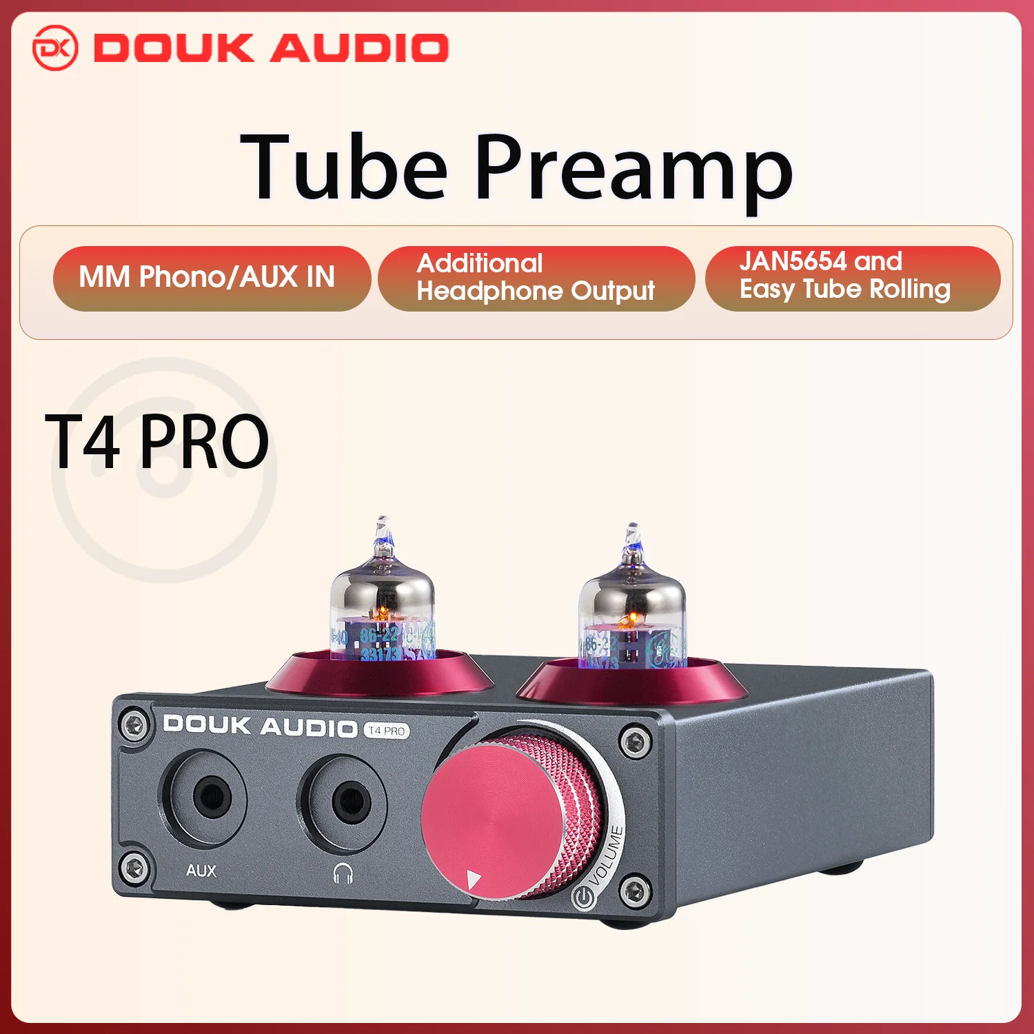 オーバーック-ミニオーディオアンプjan5654,真空管,マイク付きプリアンプ,テーブル/PC/mp3/tv用,ホームステレオオーディオ,プリアンプ