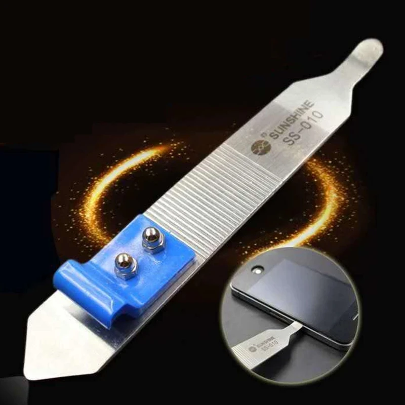 SS-010 Crowbars Super Hard Dual End Stainless Steel Disassemble Open Frame Tools Anti-slip Design Mobile Phone Repair Tools