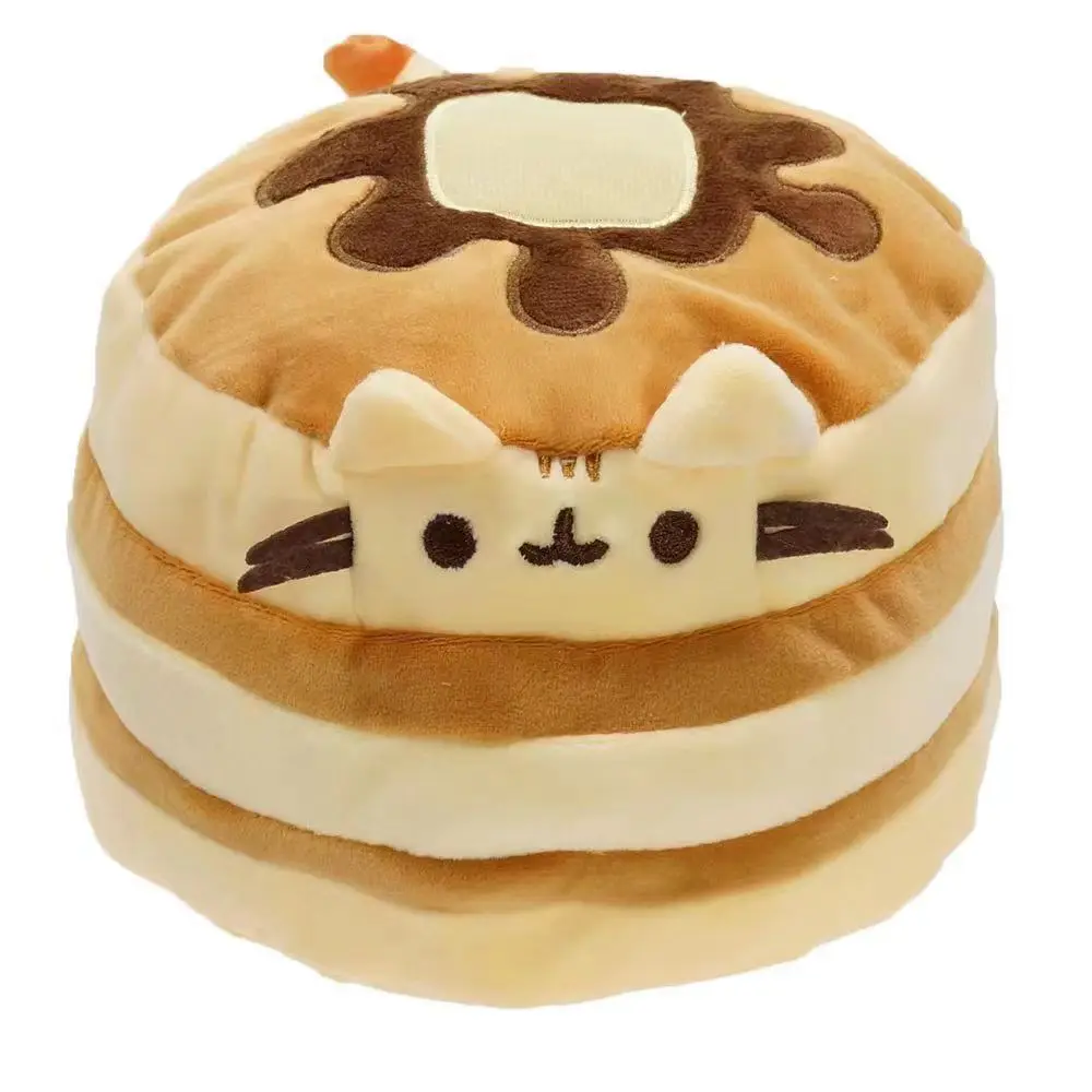 ใหม่ Pusheen Kawaii Cat ตุ๊กตาตุ๊กตาอะนิเมะตุ๊กตาสัตว์ของเล่นน่ารักห้องนอนตกแต่งรถบ้านอุปกรณ์เสริมเด็กของขวัญเด็กผู้หญิง