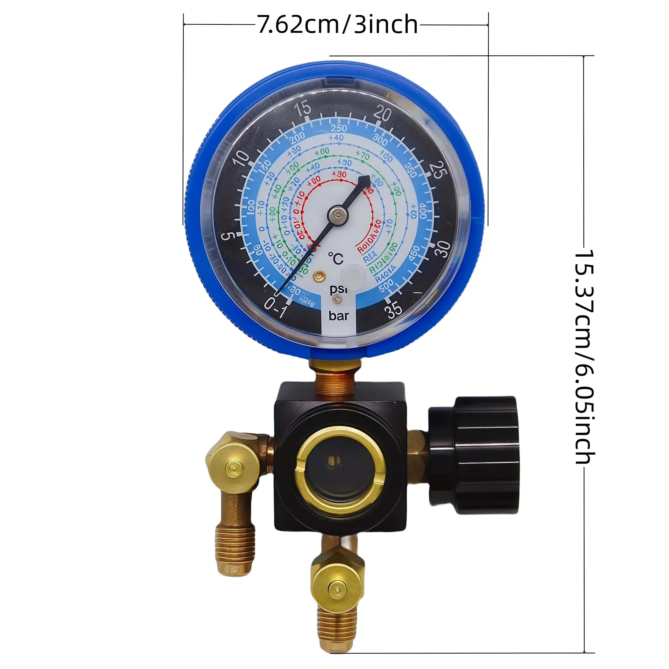 Press the exhaust Household Air Condition Fluorine Cool Gas Meter Valve Pressures Manifold Gauges Set for R410a R22 R134a R404a