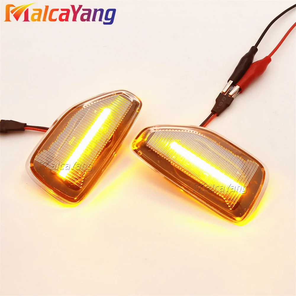 Для Renault Dacia Duster Logan II Sandero светодиодный боковой габаритный фонарь на крыло, последовательный динамический указатель поворота, индикатор, повторитель, лампа