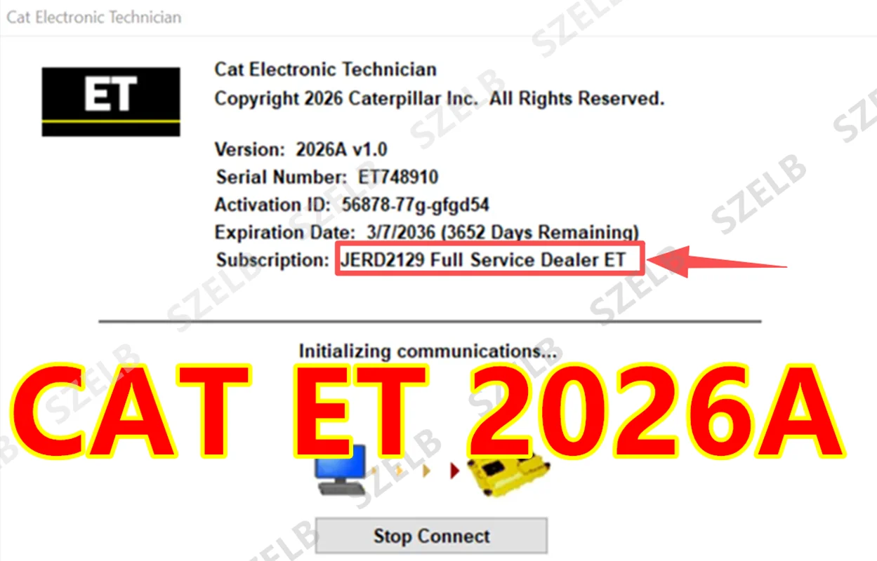 

Программное обеспечение для диагностики электроники CAT ET 2026A, услуга удаленной установки, совместимость с системами Windows 10/11.