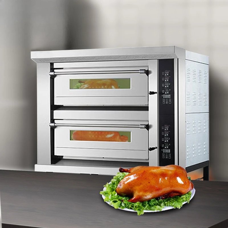 فرن كهربائي تجاري مكون من طبقتين وأربع أطباق فرن احترافي كعكة الخبز حقيبة ناعمة فرن حقيبة أوروبية