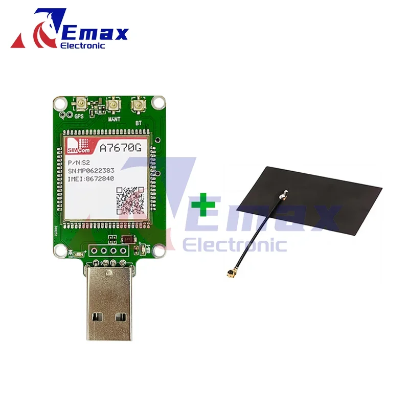 SIMcom A7670G LTE CAT1 ドングル A7670G-LABE 1 個 グローバルバンドはサポートされていません GPS