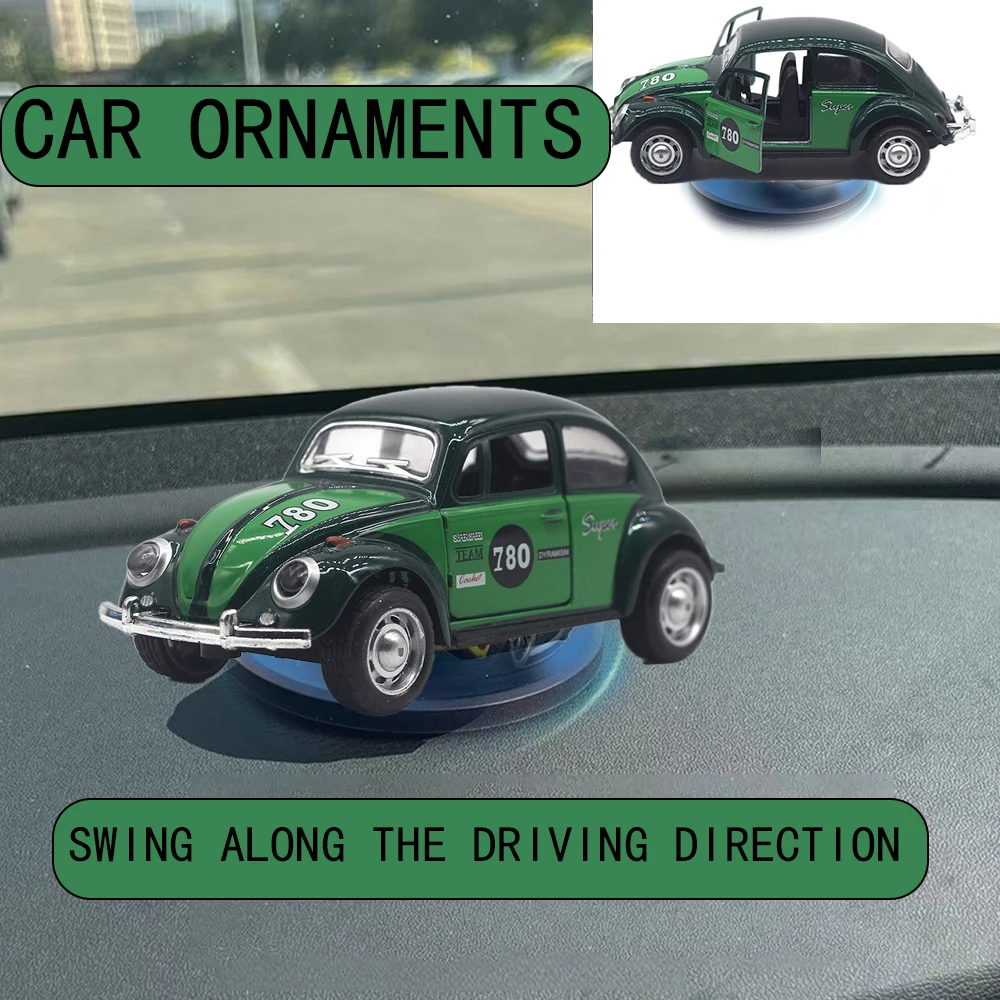 

Car Drift Rotating Ornaments Auto Dashboard Turning Racing Model Deco Car individuality Center Console Decoration For Beetle