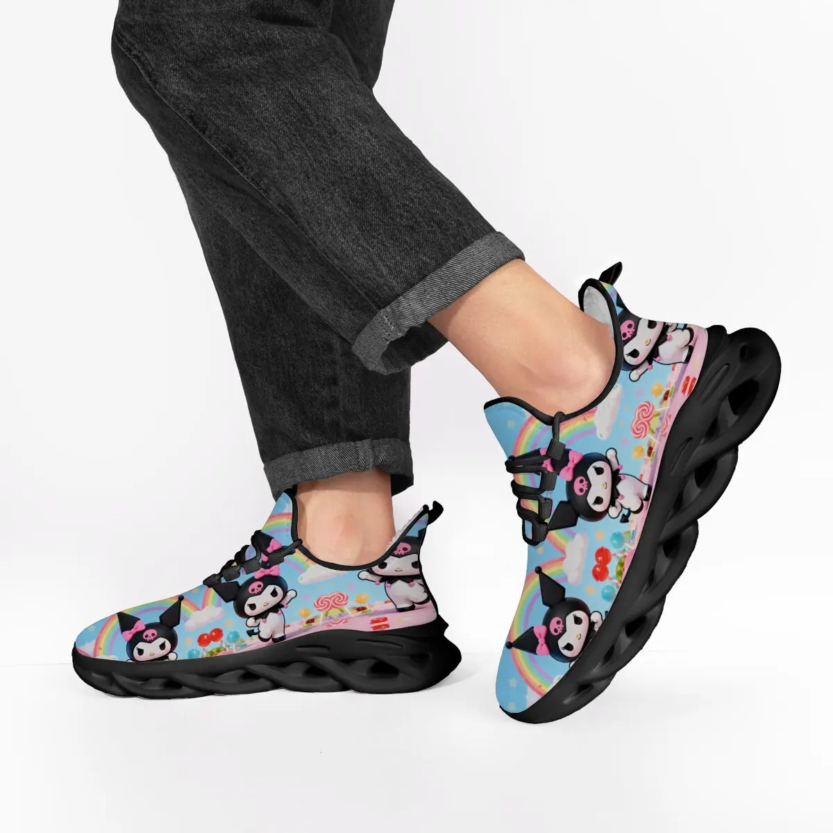 

Disney Kuromi Kids Casual Athletic Sneaker Breathable Running Shoes for Boys Lightweight Walking Mickey Shoe Chunky Sneakers