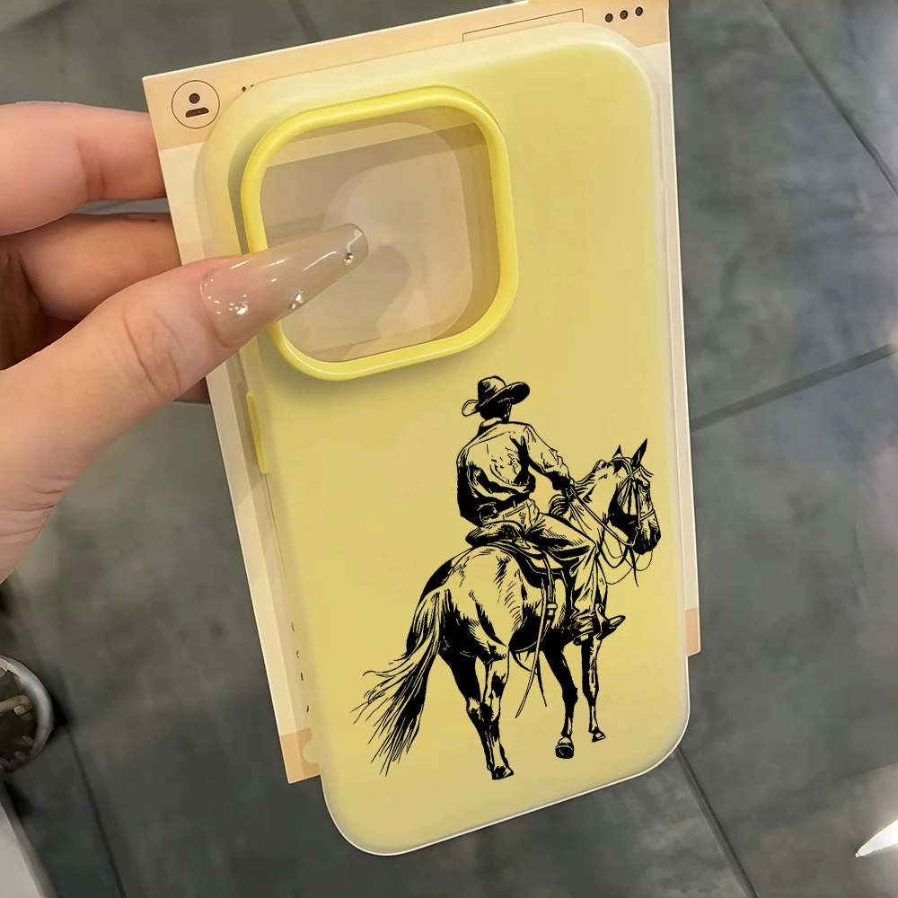 für iPhone 17 16 14 15 11 12 13 Pro Max 7 8 15 16 Plus 17 Air Hüllen Retro Western Cowboy Handyhülle Stoßfeste Silikonhülle – Detail 9