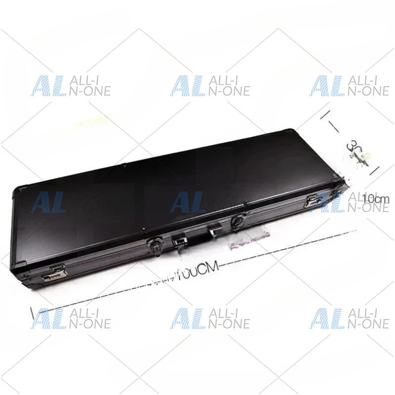 Extra Long Aluminum Alloy Tool Box Suitcase Instrument Case Fish Pole Case Equipment Safety Box Storage Box with Sponge