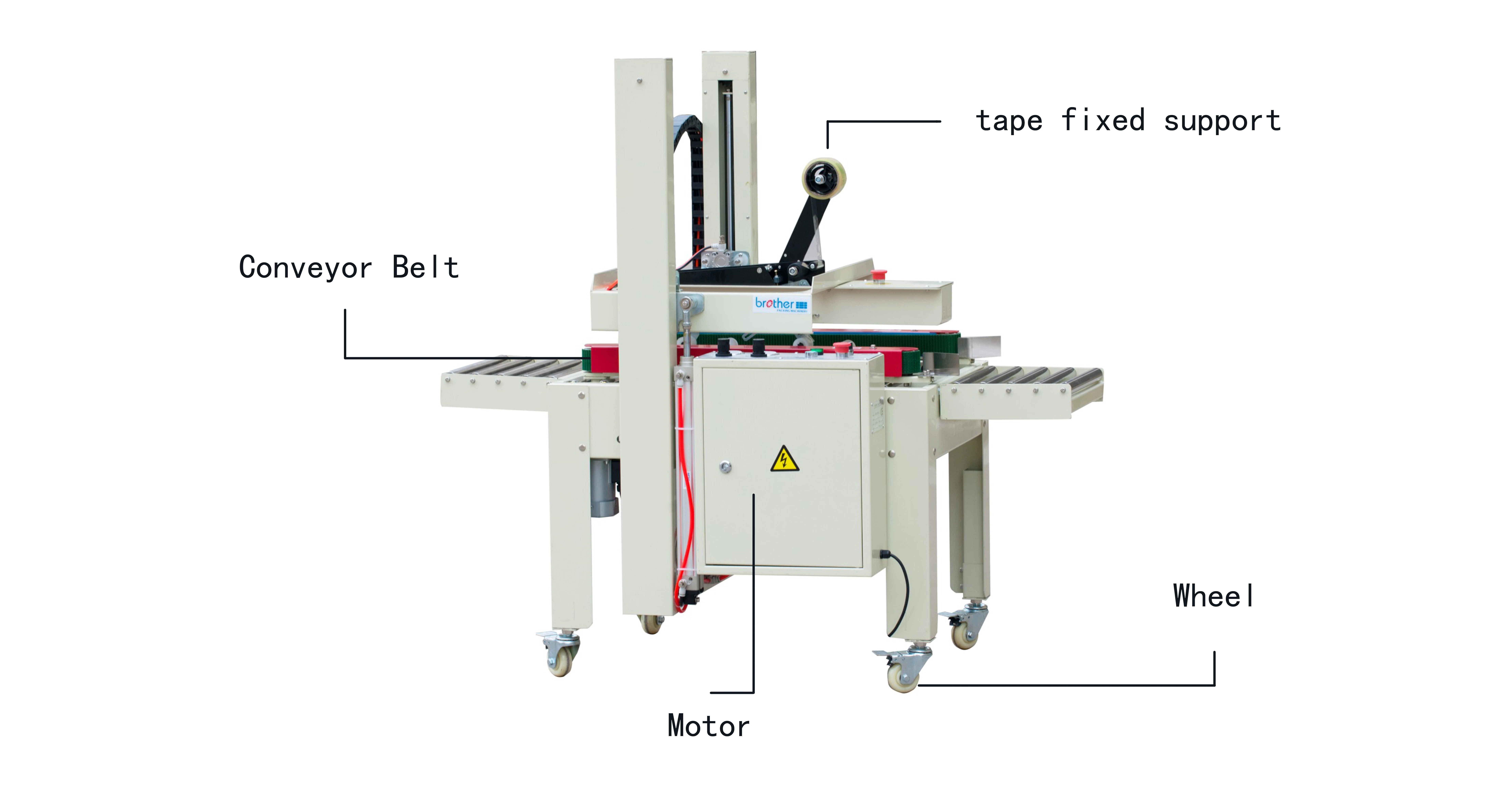 Machine pneumatique de cachetage de boîte, scelleuse de ruban de scellage de Carton