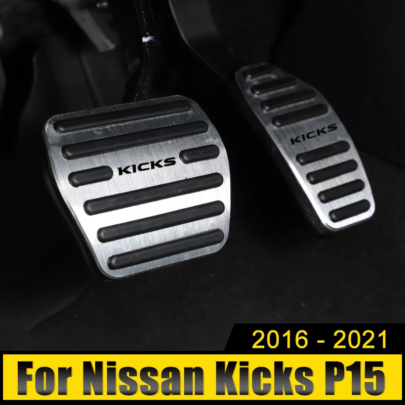 

For Nissan Kicks P15 2016 20172018 2019 2020 2021 Car Foot Pedal Fuel Accelerator Brake Pedals Cover Non-slip Pads Accessories