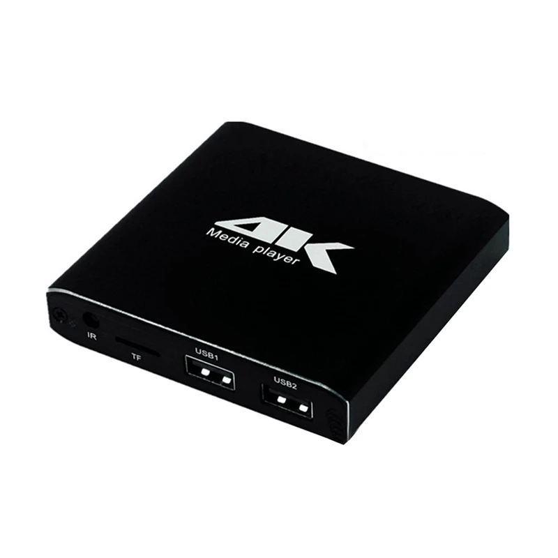 Multimedia Player 4K H.265 Advertising Player Auto Loop Playback With TF/AV//USB Disk 1080P HD Media Player