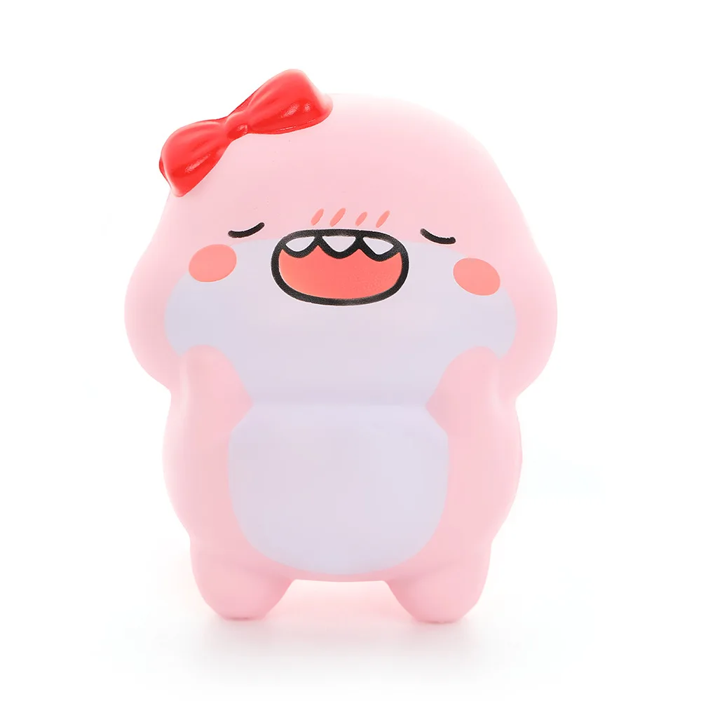 Kreatywna lalka Happy Fat Shark PU Slow Rebound Stress Relieving Toy Funny Slow Rising Squeeze Sensory Fidget For Toy Kids Adult