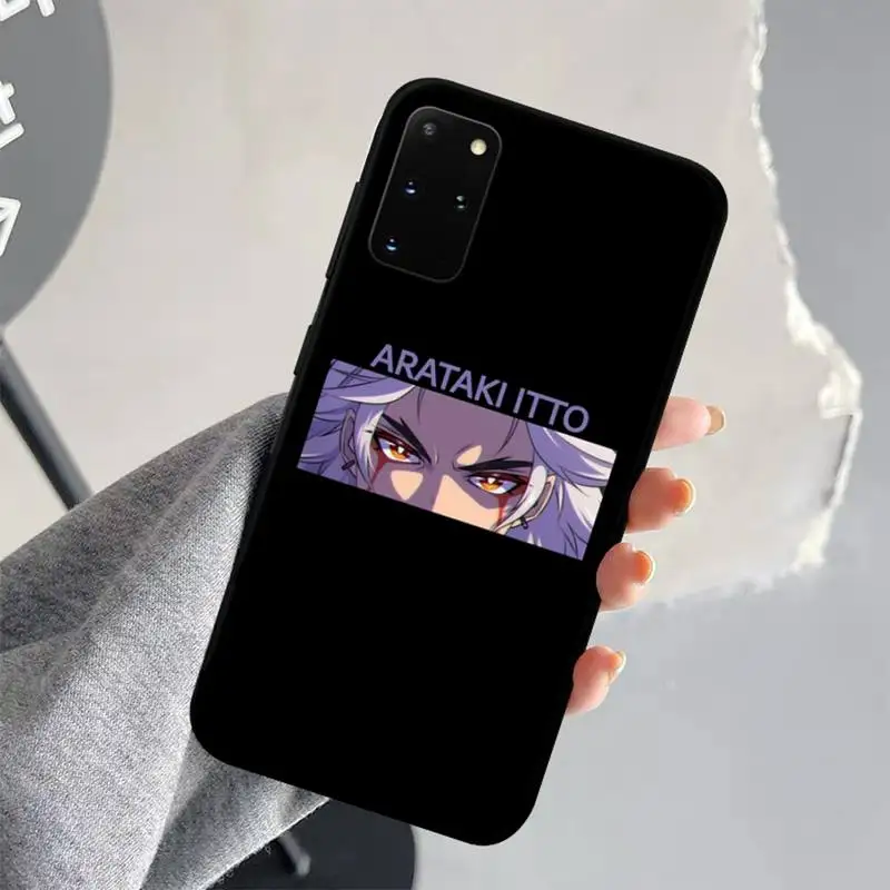 Genshin Impact Anime Arataki Itto Phone Case for Samsung S21 S10 Lite S20 Ultra S9 S8 Plus S7 S6 edge S5 cover