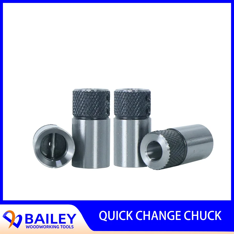 

BAILEY 10PCS B-12/14 Woodworking Quick Change Chuck Cross/Straight Sleeve Clamp Drill Sleeve Drill Bit Socket Chuck