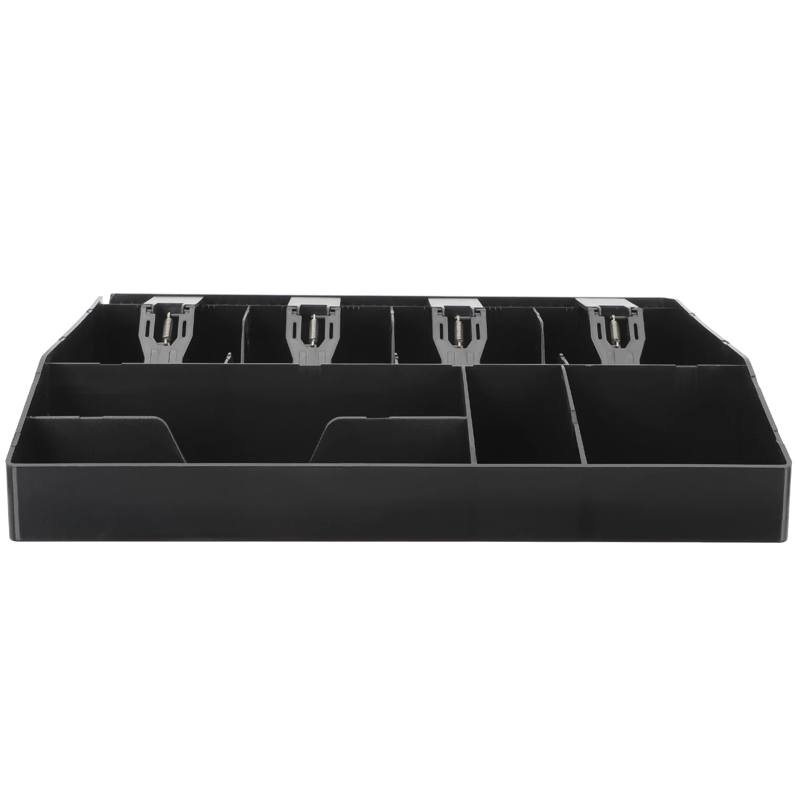 

Acrylic Cash Tray Iron Clip Coin Money Drawer Organizer Multi Grid Storage Box Cashier Acrylic Cash Tray Folder