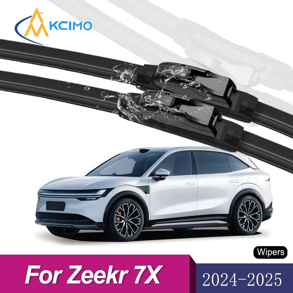 

All-Season Beam Style Front Windshield Wipers For Zeekr 7X 2024-2025 Premium Rubber Low Noise Wiper Blades Easy Installation
