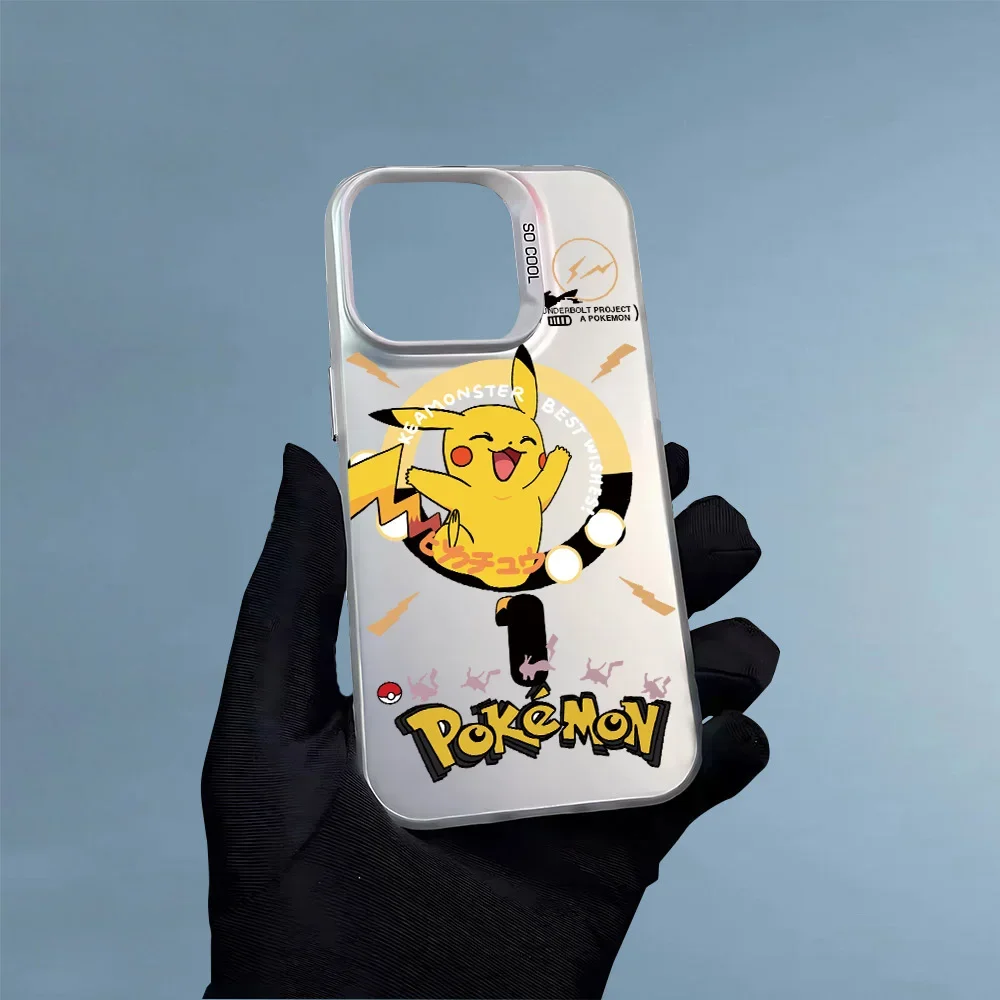 Casos de telefone celular rígido pc caso de telefone 15 pro max casos à prova de choque tpu pokemones smartphone 5g celulares iphone13 cobre móvel