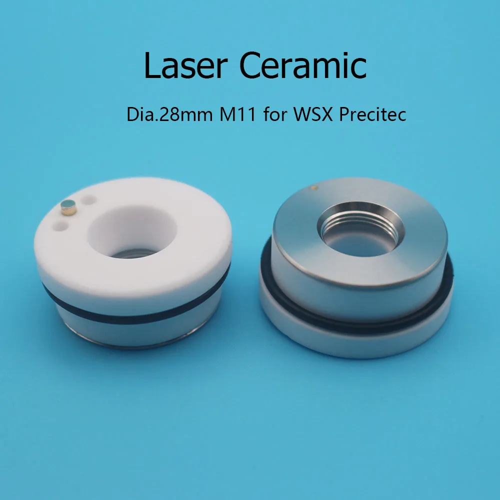 JHCHMX Laser Ceramic Dia.28mm M11 Ceramic Nozzle Holder KT B2 CON P0571-1051-00001 For Precitec/WSX Fiber Laser Cutting Head