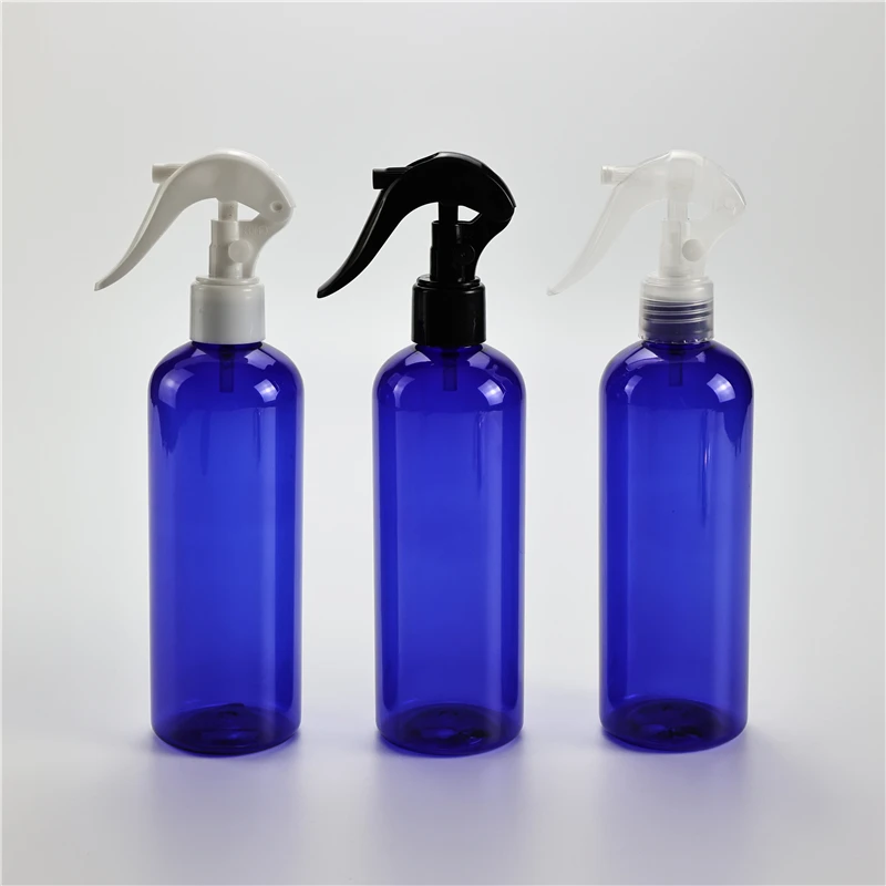 Blue 300ml X 20 Empty Plastic Trigger Spray Pump Bottle 300cc Cosmetics Packing Container With Sprayer For Salon Hair Hydrating