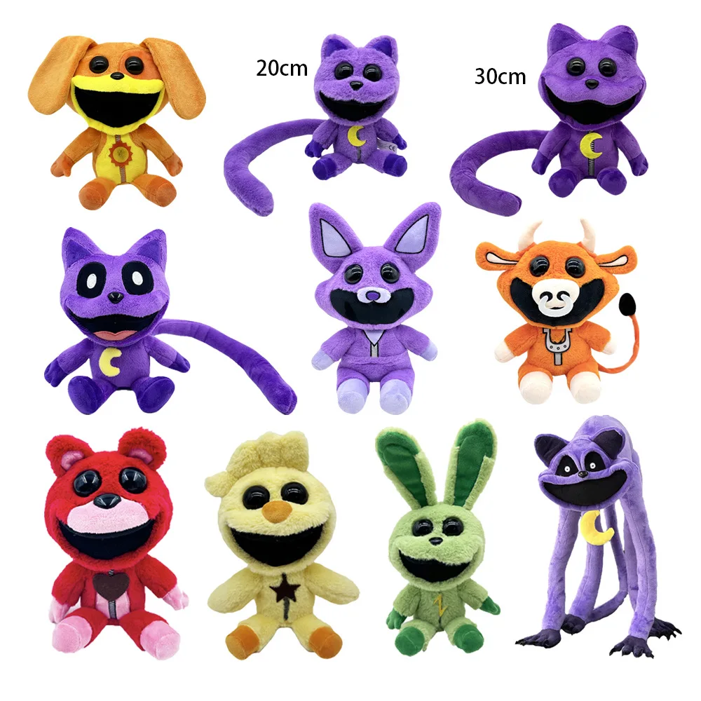 2024 New Smiling Critters Monster Catnap Smiling Terror Cat Plush Doll Surrounding Decoration Children'S Festival Birthday Gifts