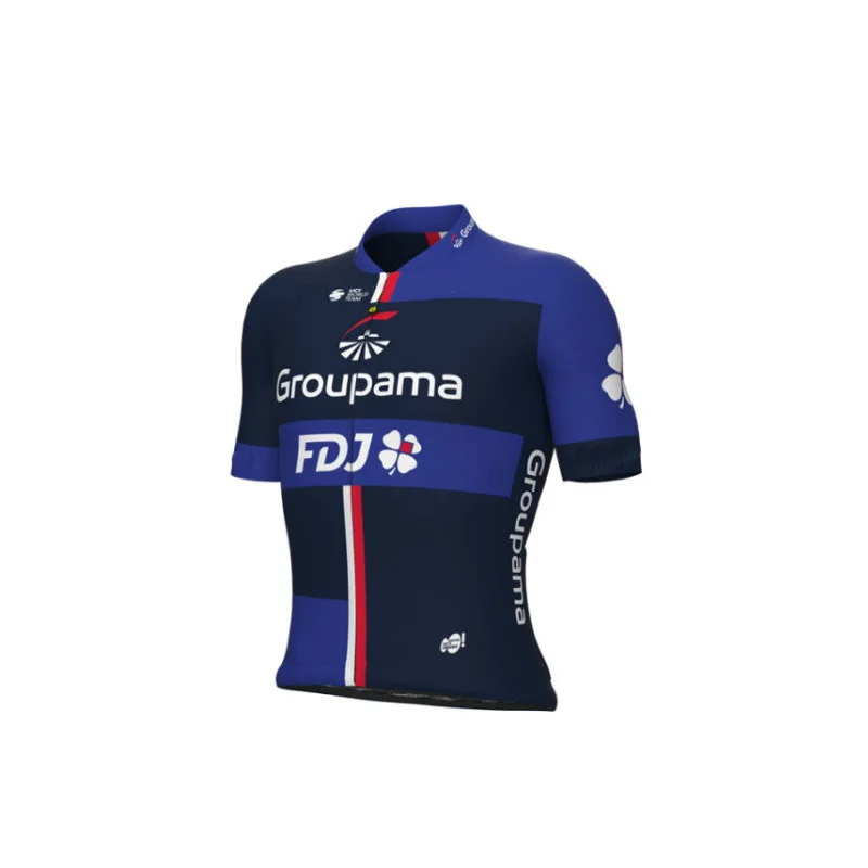 LASER CUT 2023 GROUPAMA FDJ Team blue SHORT SLEEVE CYCLING JERSEY SUMMER CYCLING WEAR ROPA CICLISMO+BIB SHORTS