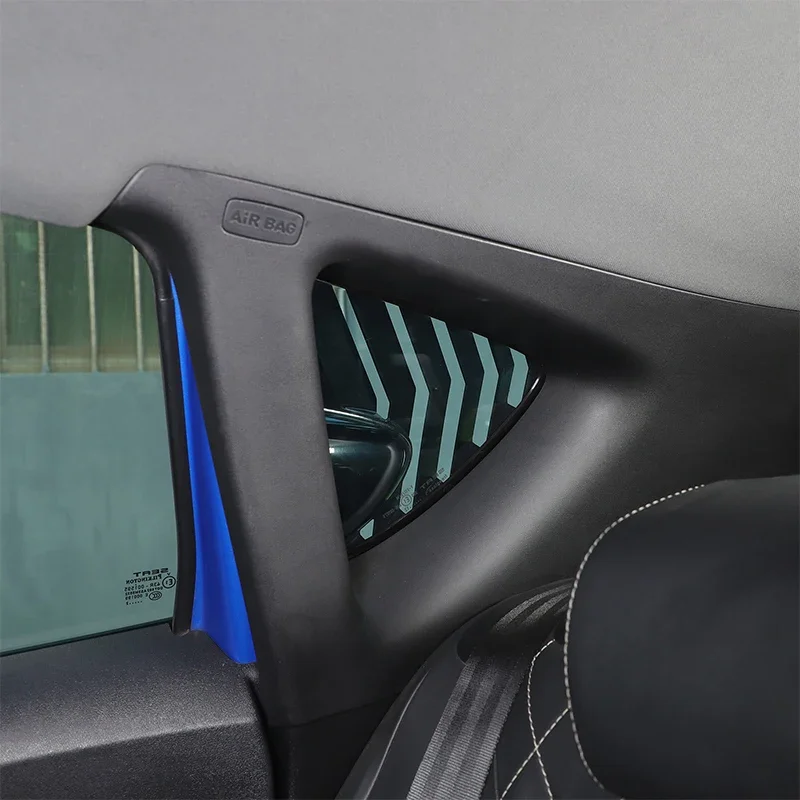

For SEAT Leon León Mk2 1P 2008-2012 Car Rear Triangular Blind Decorative Cover Sticker ABS Auto Accessories 2 Pcs