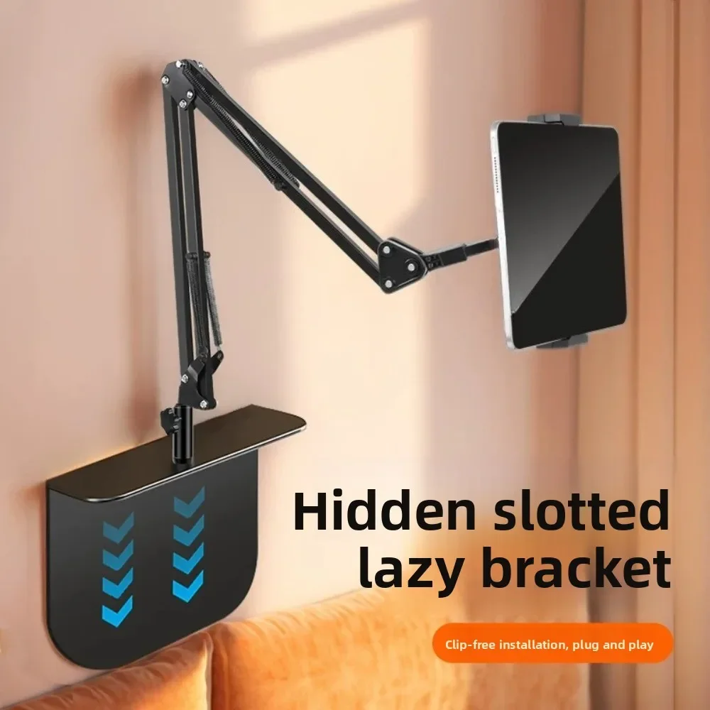 Crevice Metal Lazy Phone Holder Stand with Flexible Arm for Bedside Sofa Desk Tablet Universal