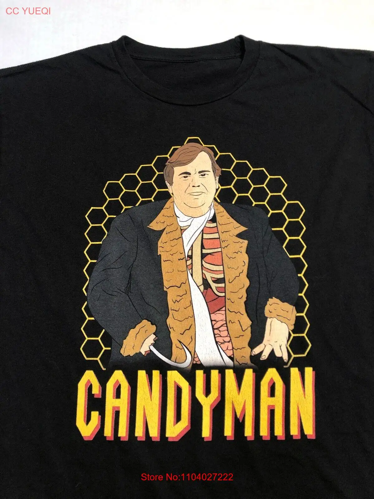 John Candy x CANDYMAN T-Shirt XL X-LARGE Horror Movie Monster Comedian Mash up